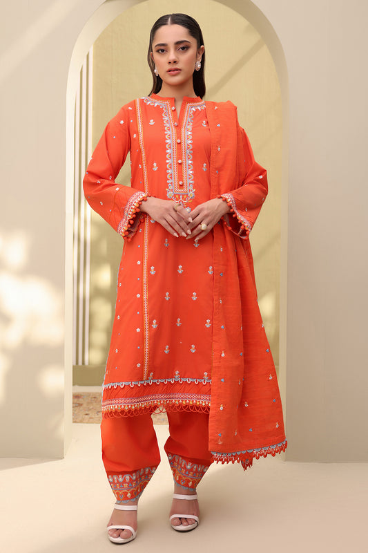 Embroidered Shirt Shalwar Dupatta - 0818