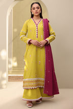 Embroidered Shirt Shalwar Dupatta - 0819