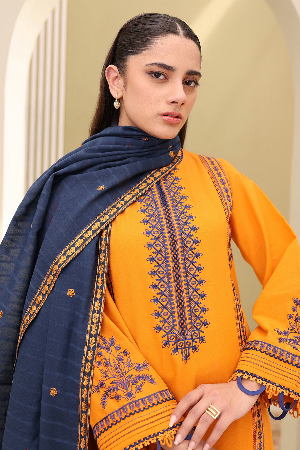 Embroidered Shirt Shalwar Dupatta - 0820