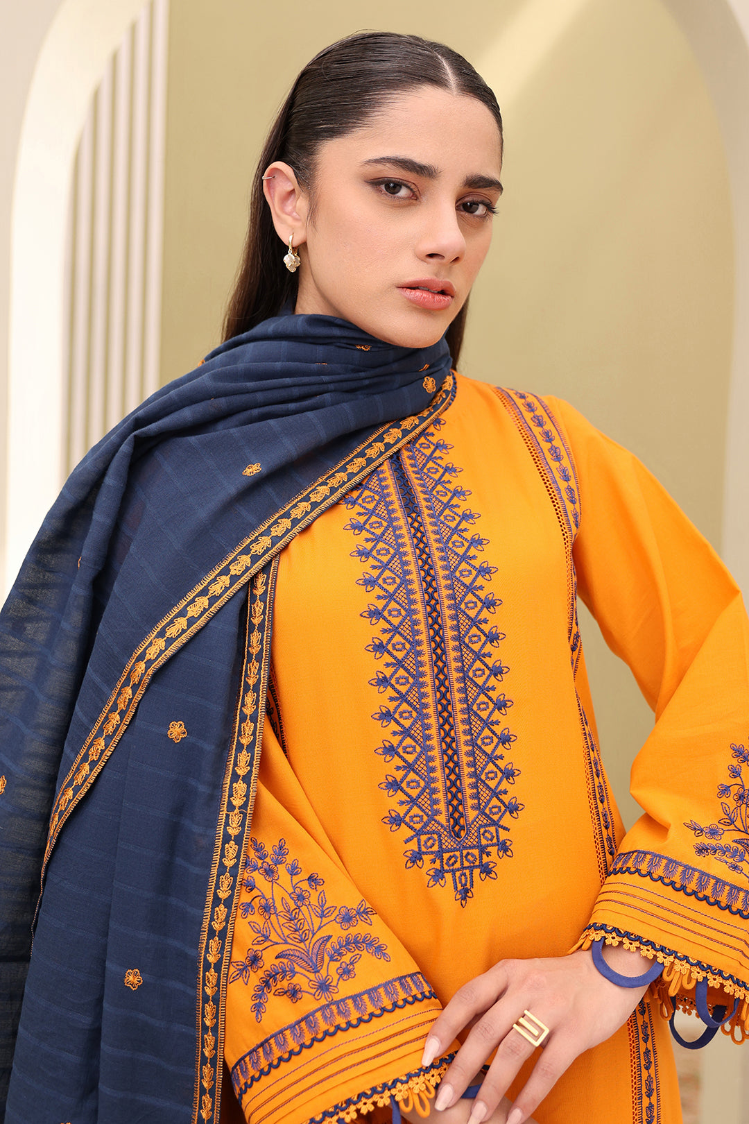 Embroidered Shirt Shalwar Dupatta - 0820