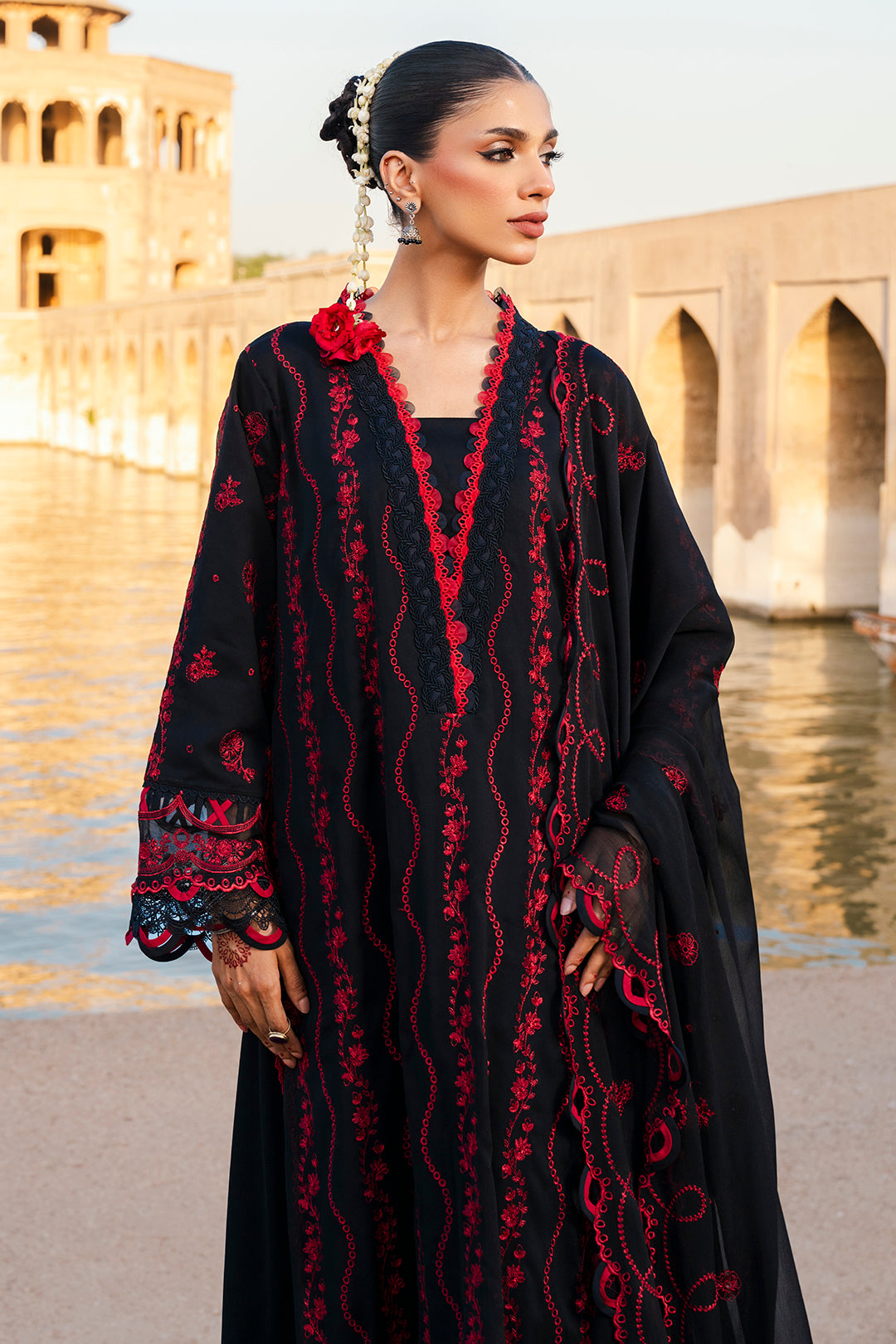 Embroidered Shirt Shalwar Dupatta - 0822