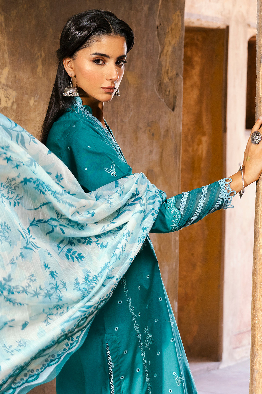 Embroidered Shirt Shalwar Dupatta - 0823