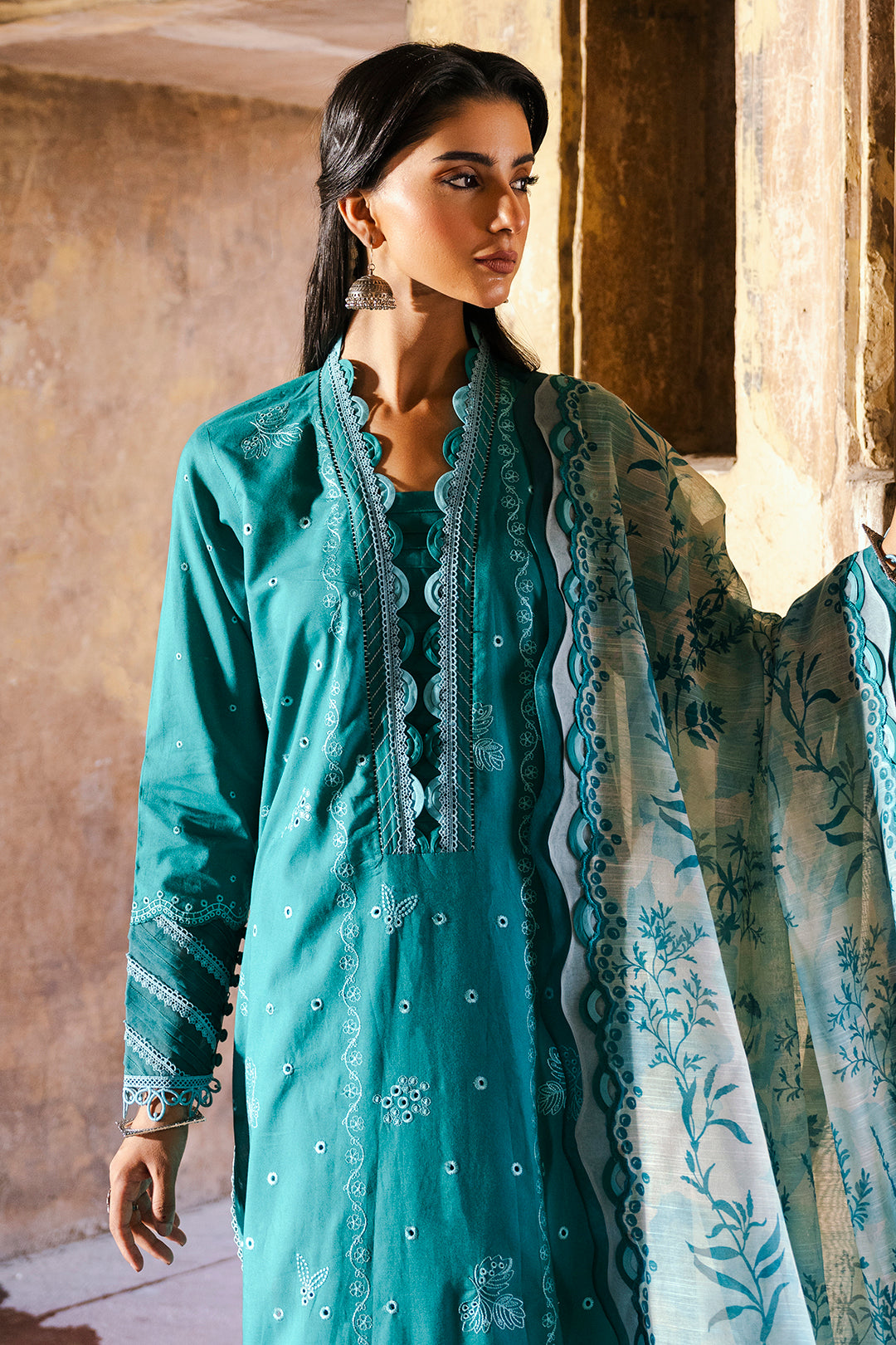 Embroidered Shirt Shalwar Dupatta - 0823