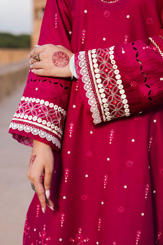 Embroidered Shirt Shalwar Dupatta - 0824