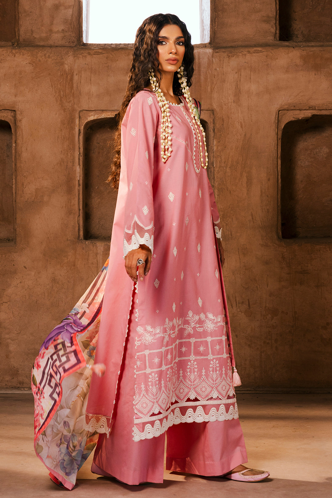 Embroidered Shirt Shalwar Dupatta - 0825