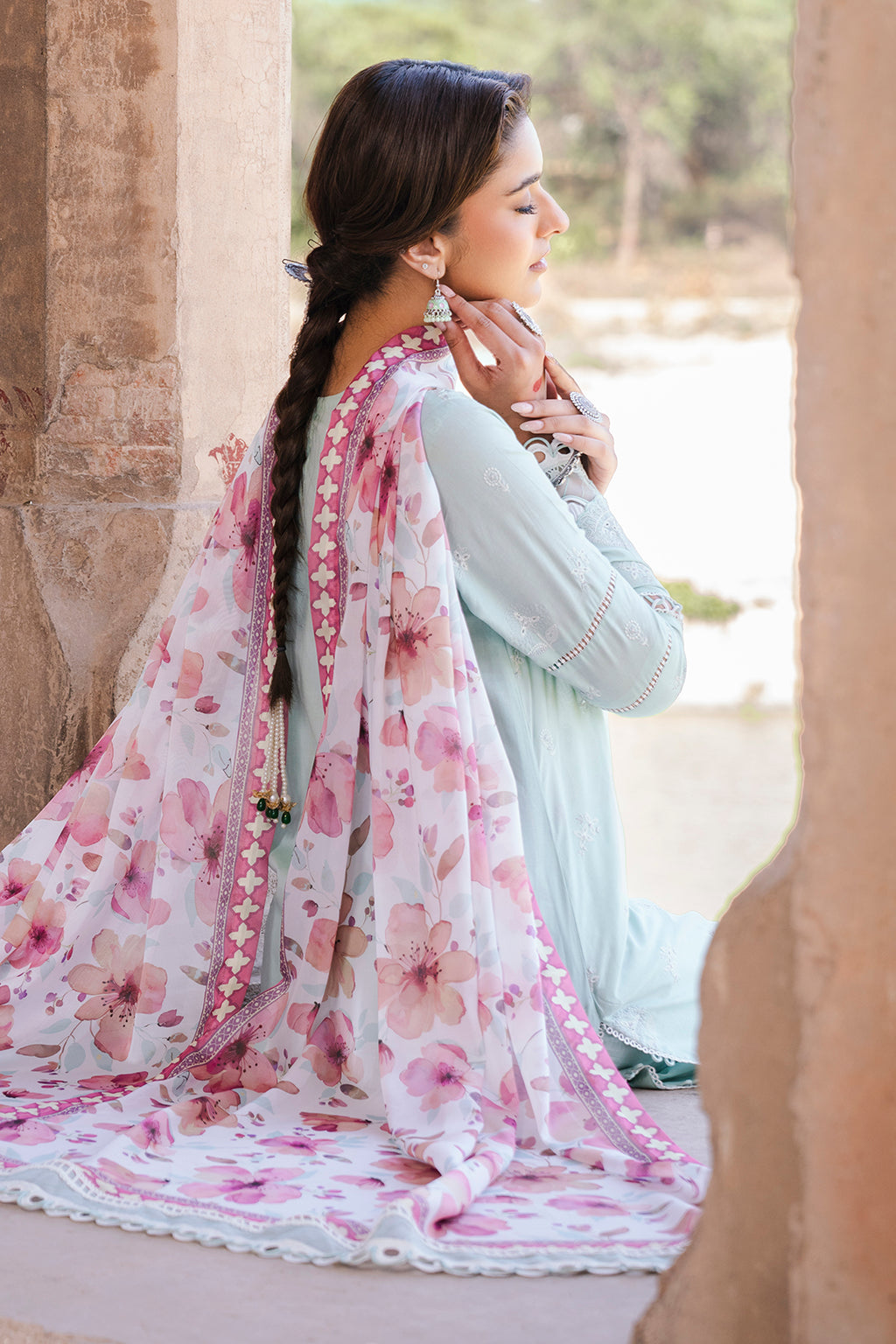 Embroidered Shirt Shalwar Dupatta - 0826