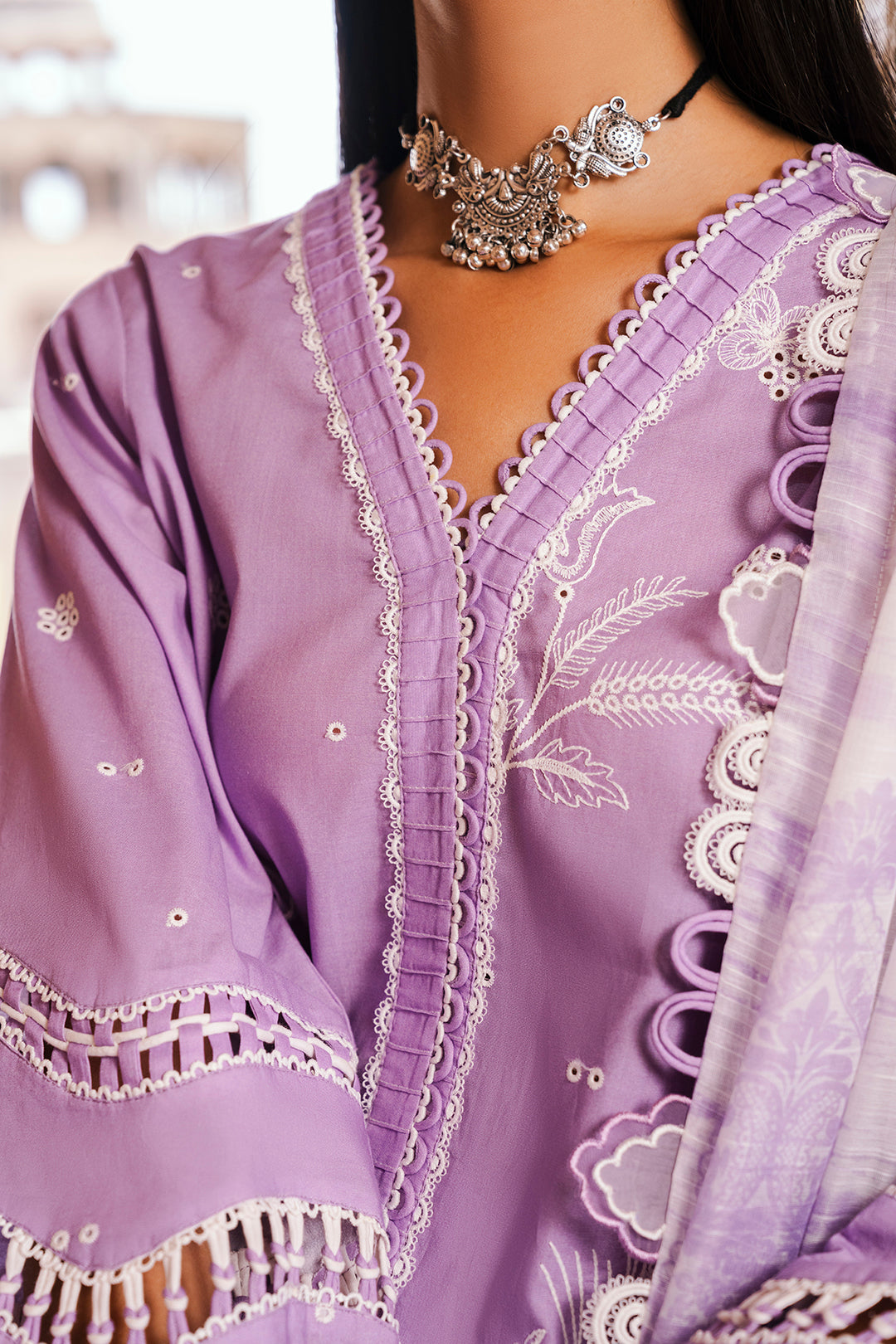Embroidered Shirt Shalwar Dupatta - 0827