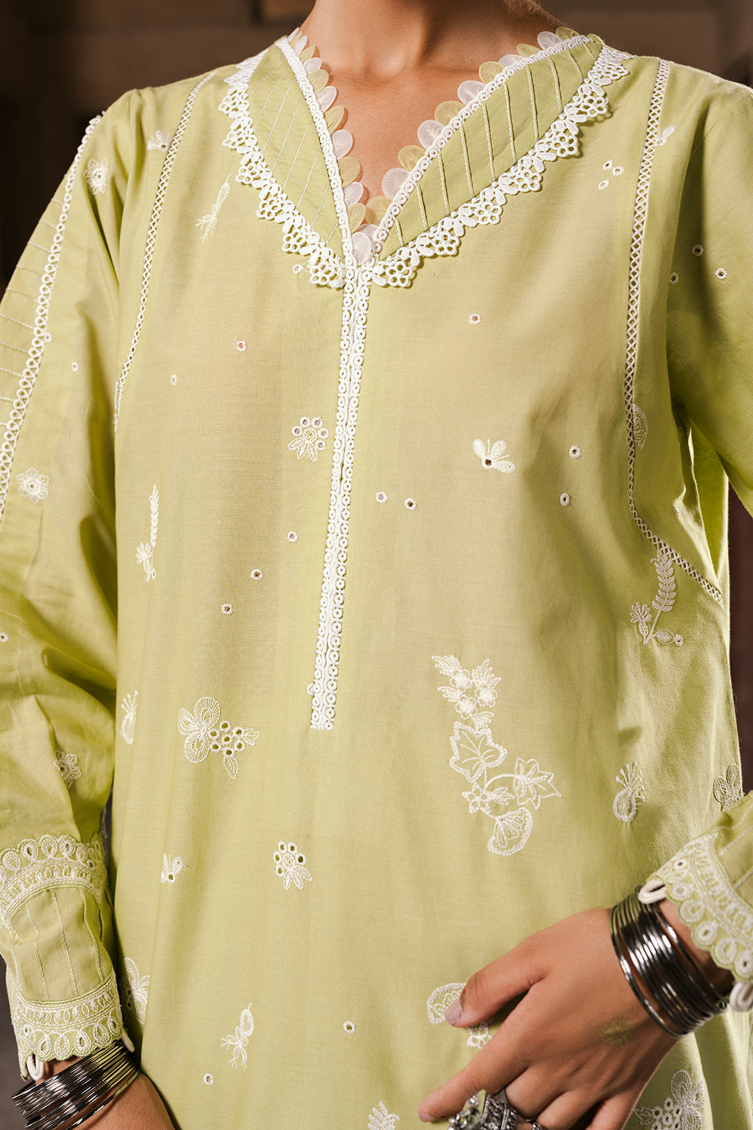 Embroidered Shirt Shalwar Dupatta - 0828