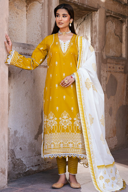 Embroidered Shirt Shalwar Dupatta - 0829