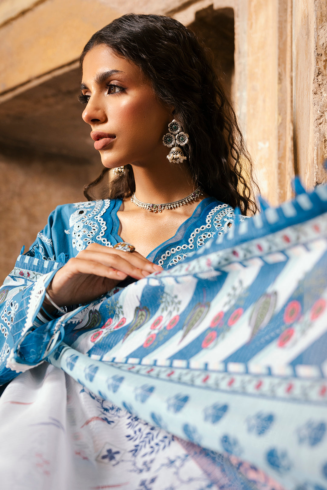 Embroidered Shirt Shalwar Dupatta - 0832