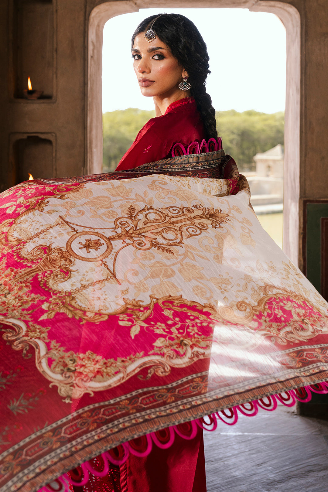 Embroidered Shirt Shalwar Dupatta - 0835