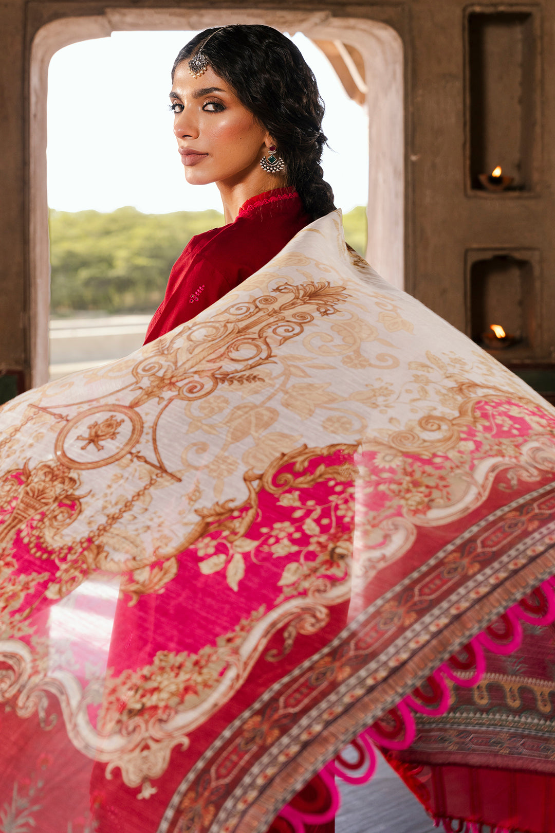 Embroidered Shirt Shalwar Dupatta - 0835