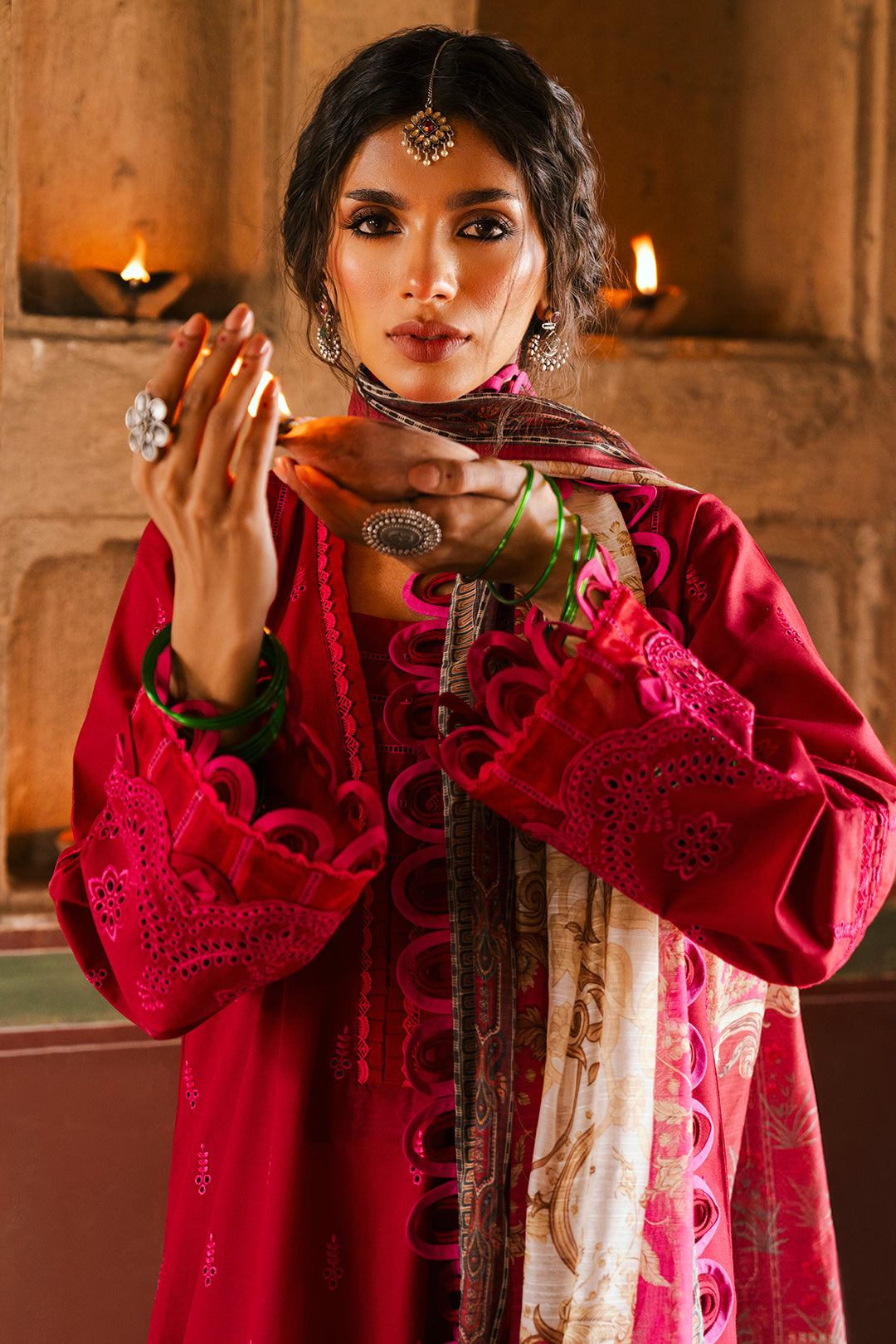 Embroidered Shirt Shalwar Dupatta - 0835