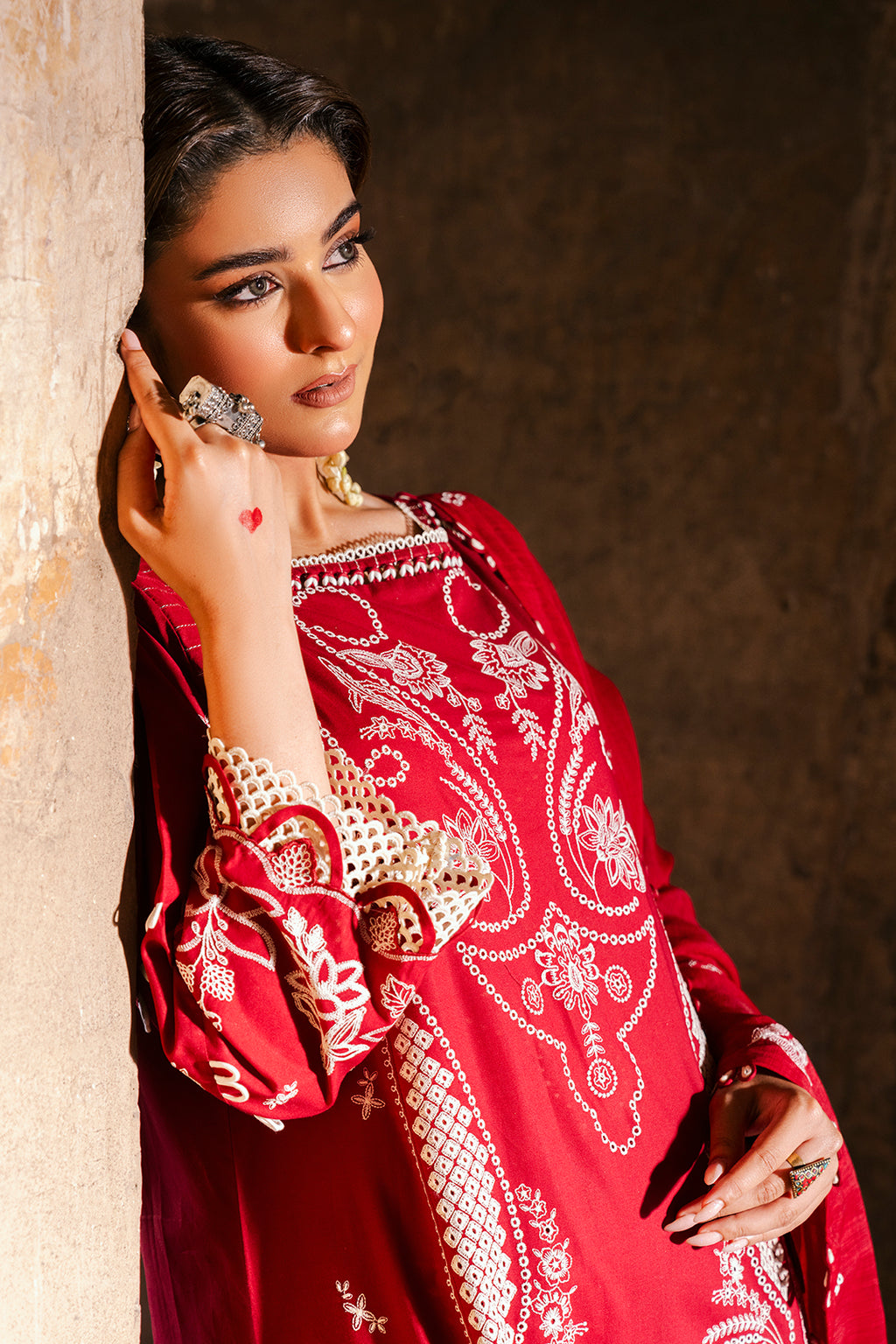 Embroidered Shirt Shalwar Dupatta - 0837