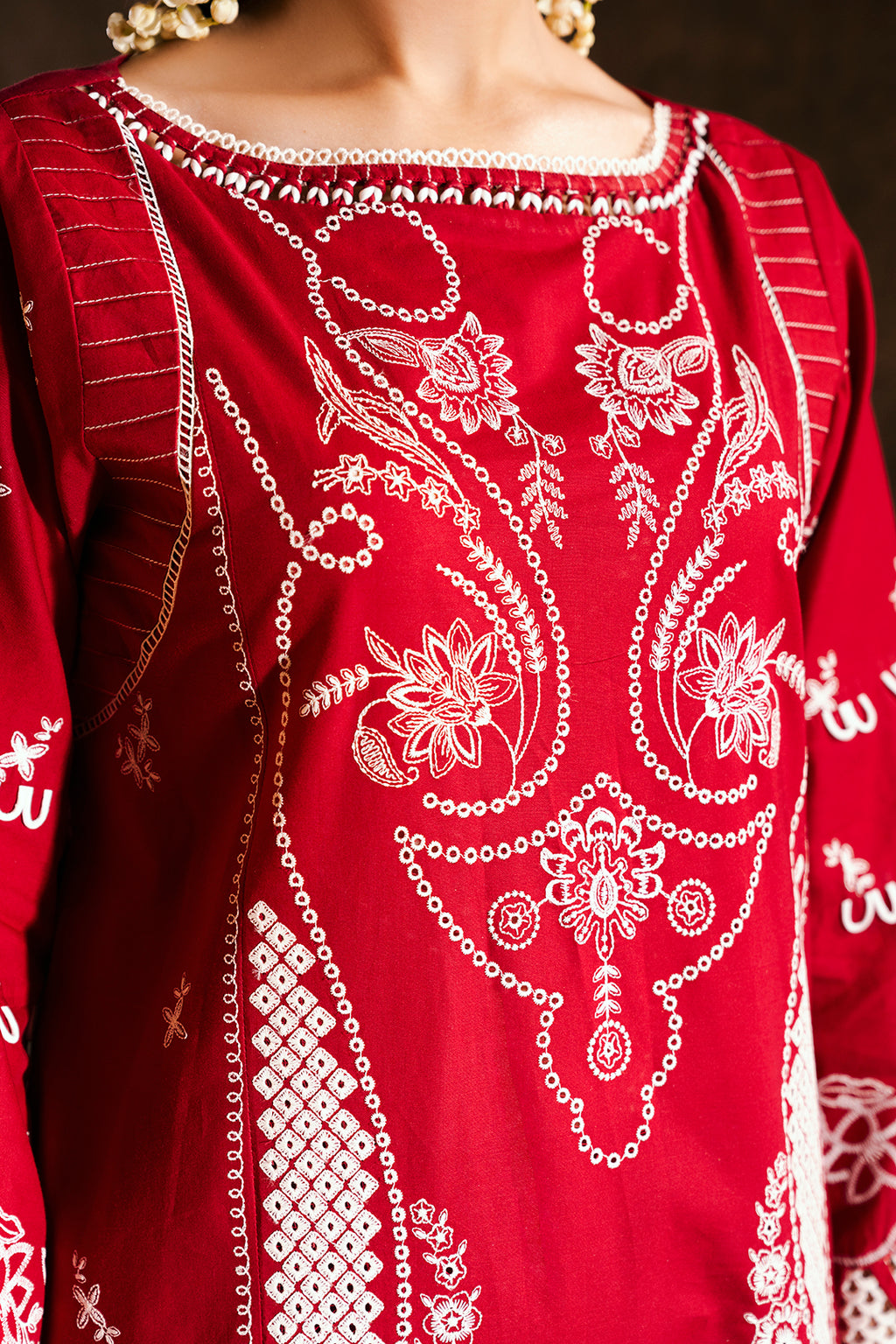 Embroidered Shirt Shalwar Dupatta - 0837