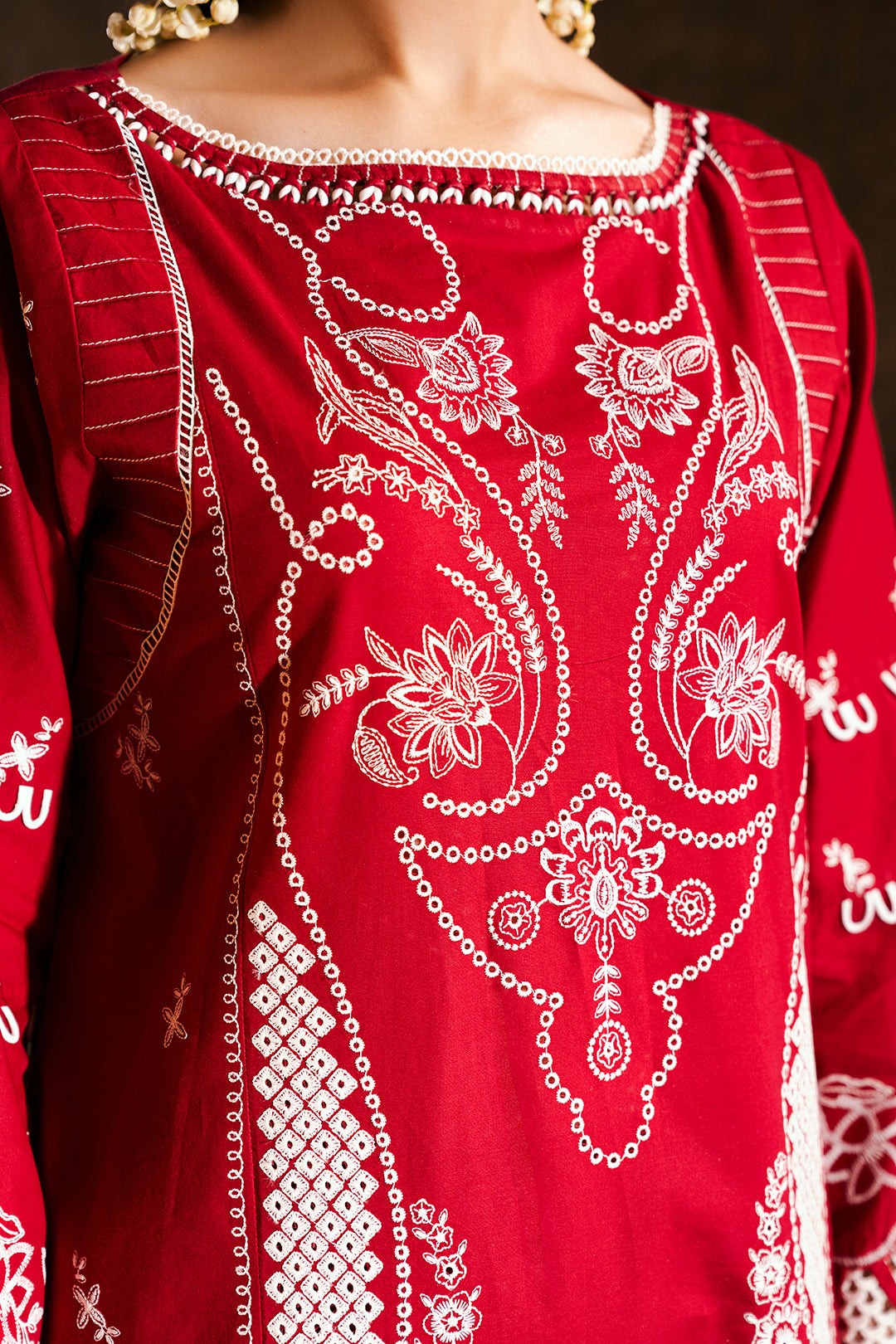 Embroidered Shirt Shalwar Dupatta - 0837