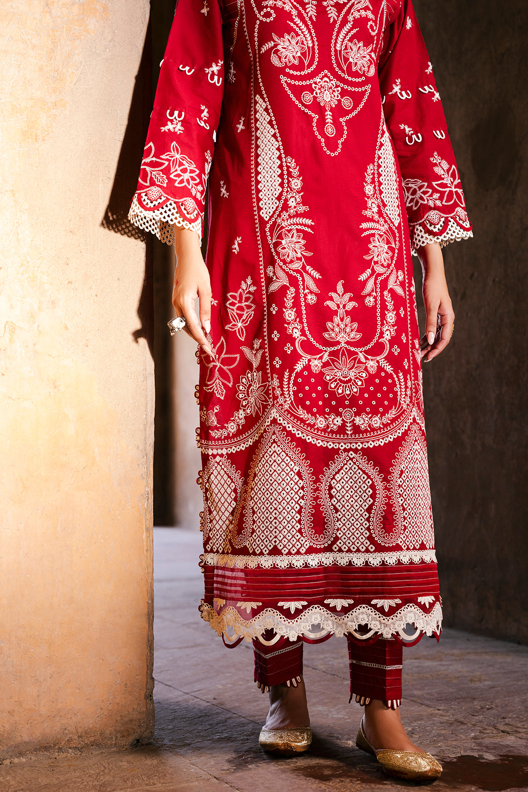 Embroidered Shirt Shalwar Dupatta - 0837