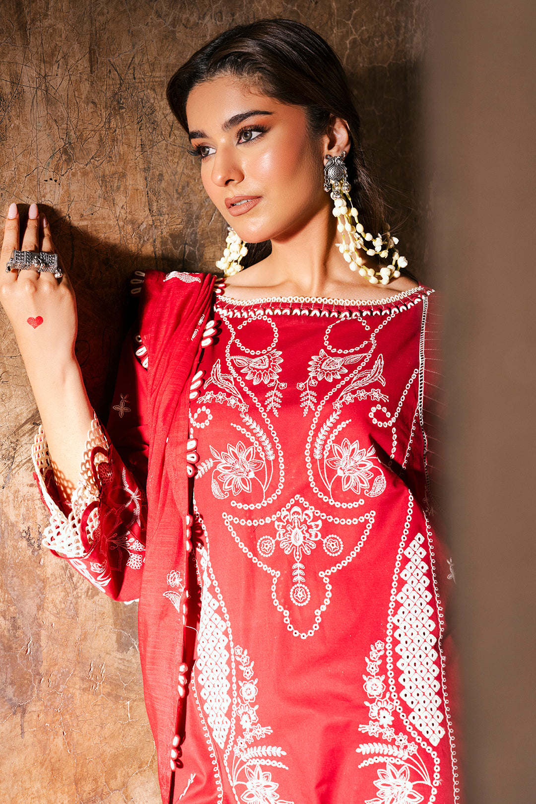 Embroidered Shirt Shalwar Dupatta - 0837