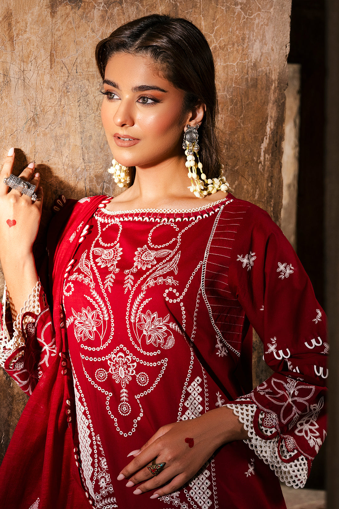 Embroidered Shirt Shalwar Dupatta - 0837