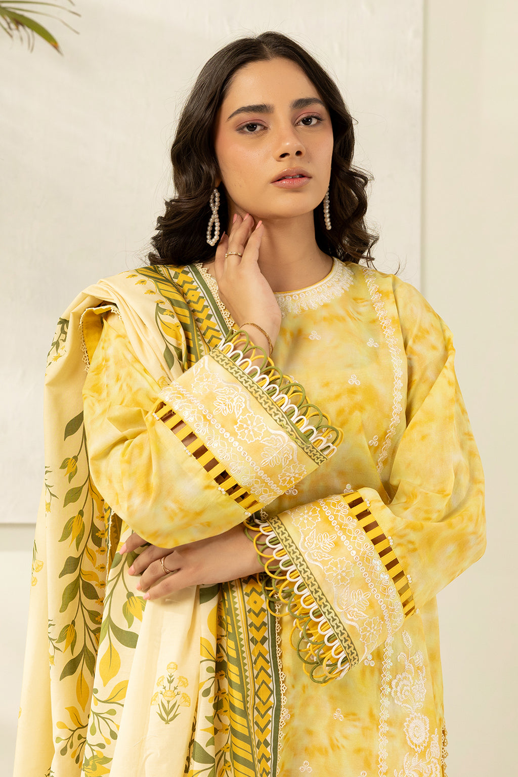 Embroidered Shirt Dupatta - 0408