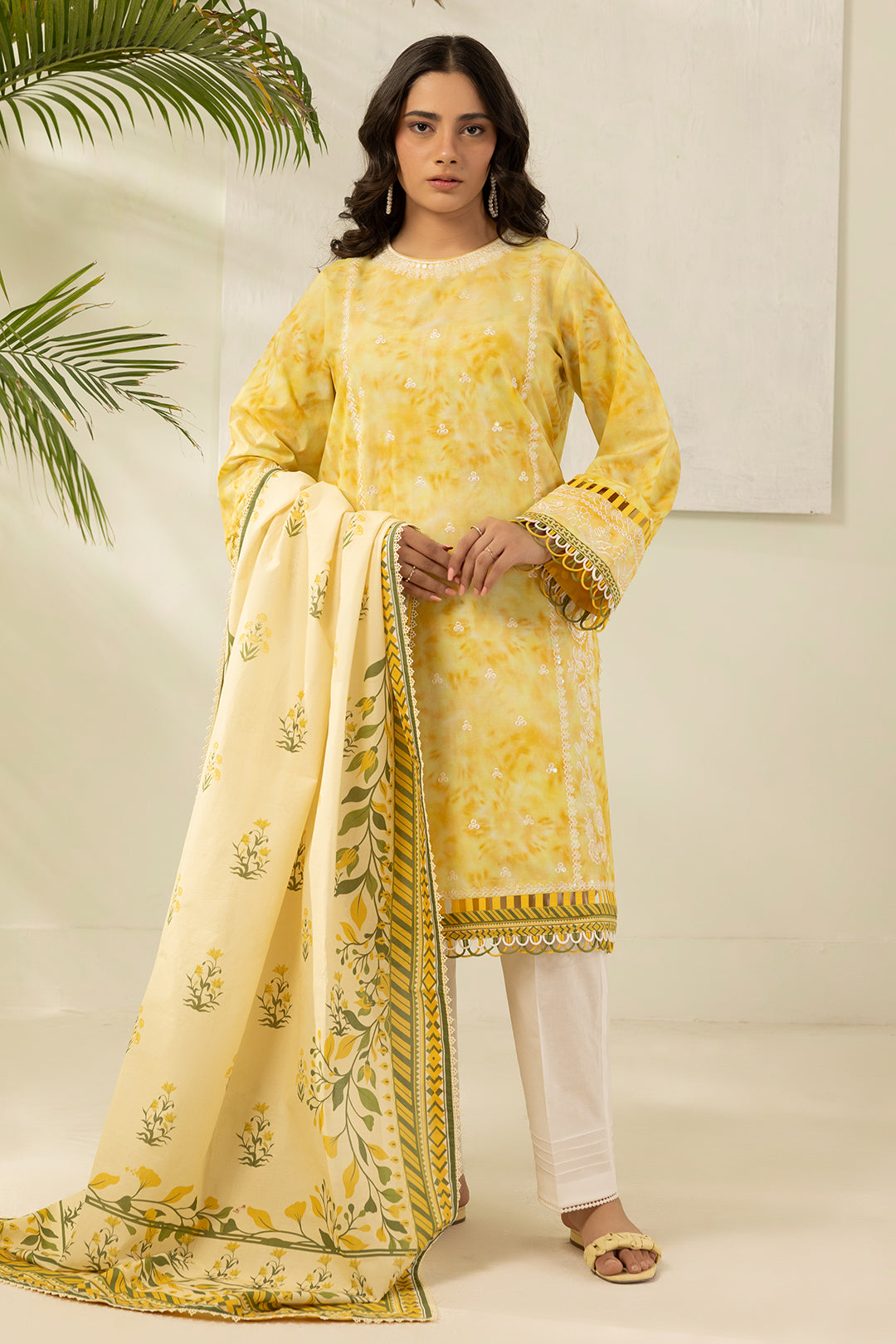 Embroidered Shirt Dupatta - 0408