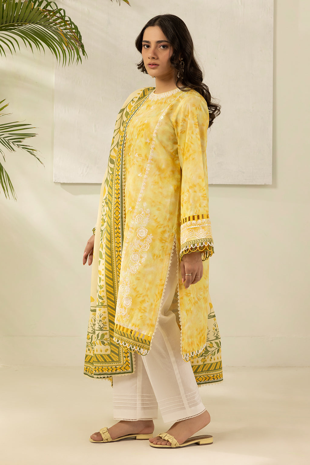 Embroidered Shirt Dupatta - 0408