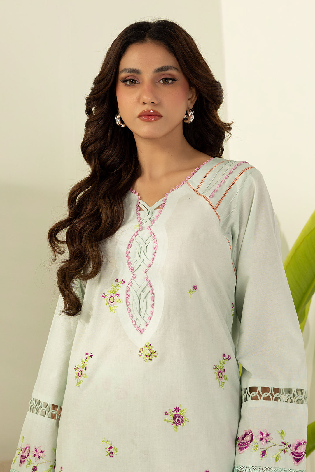 Embroidered Shirt Shalwar - 0410