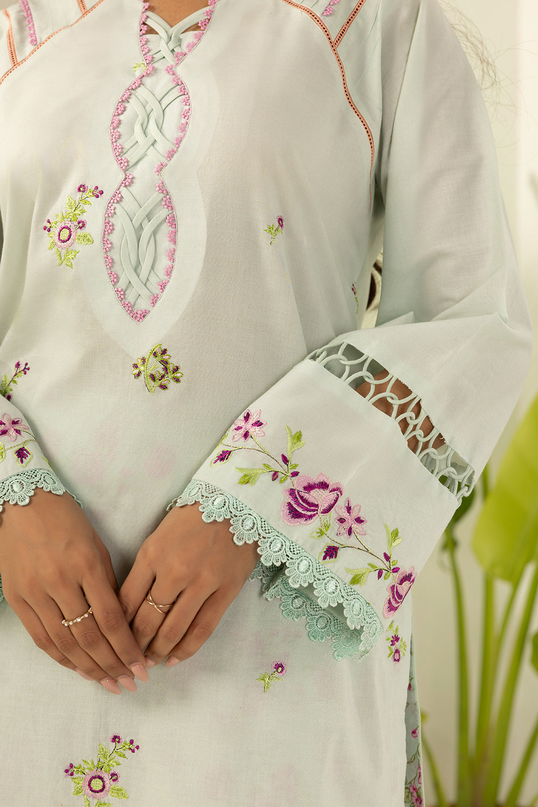 Embroidered Shirt Shalwar - 0410