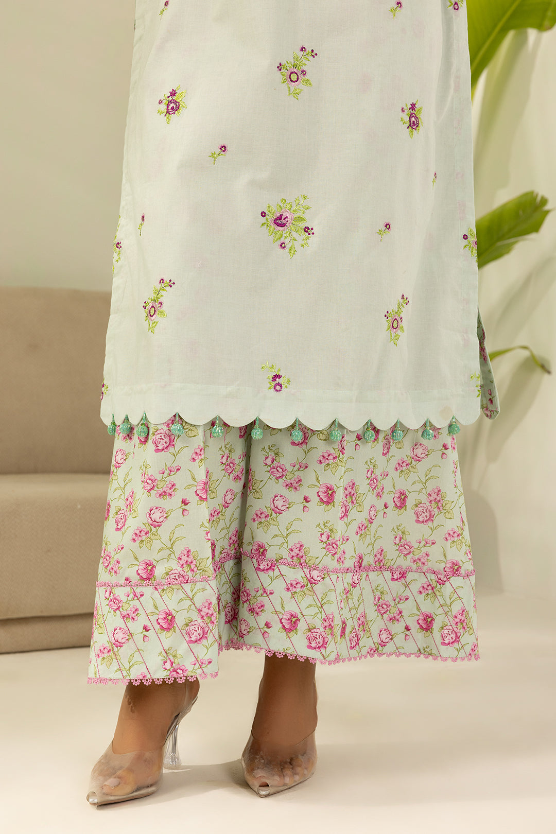 Embroidered Shirt Shalwar - 0410