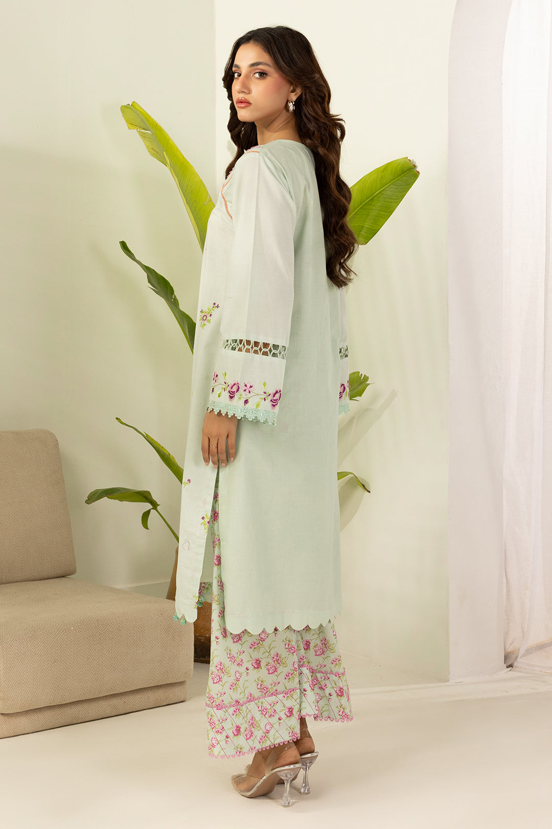 Embroidered Shirt Shalwar - 0410