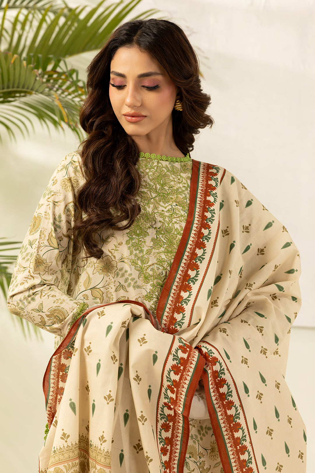 Embroidered Shirt Dupatta - 0467