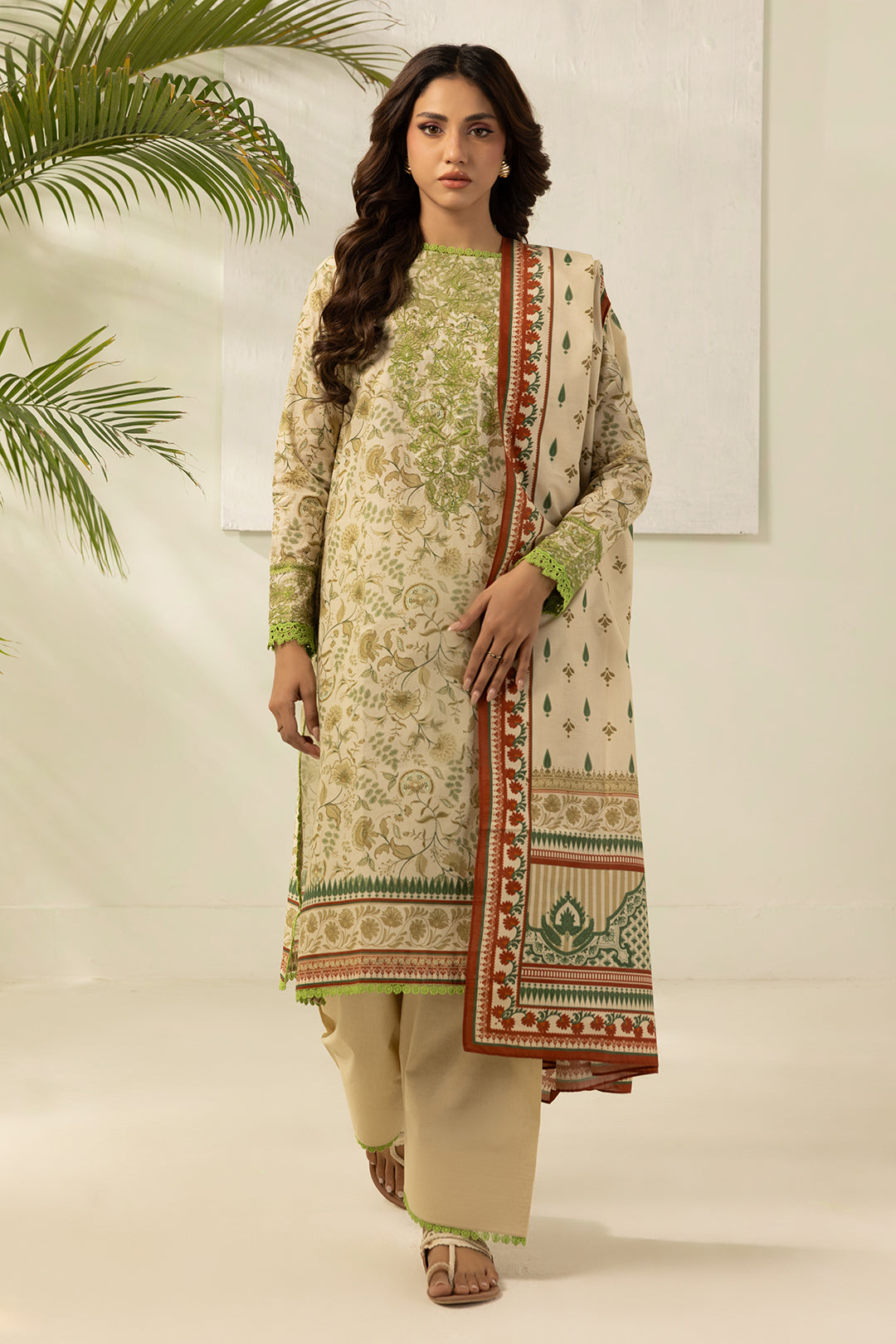 Embroidered Shirt Dupatta - 0467