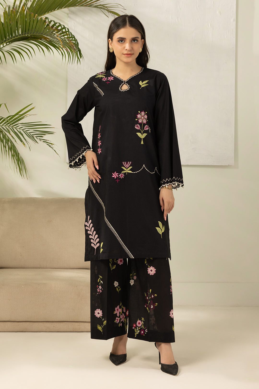 Embroidered Shirt Shalwar - 0469