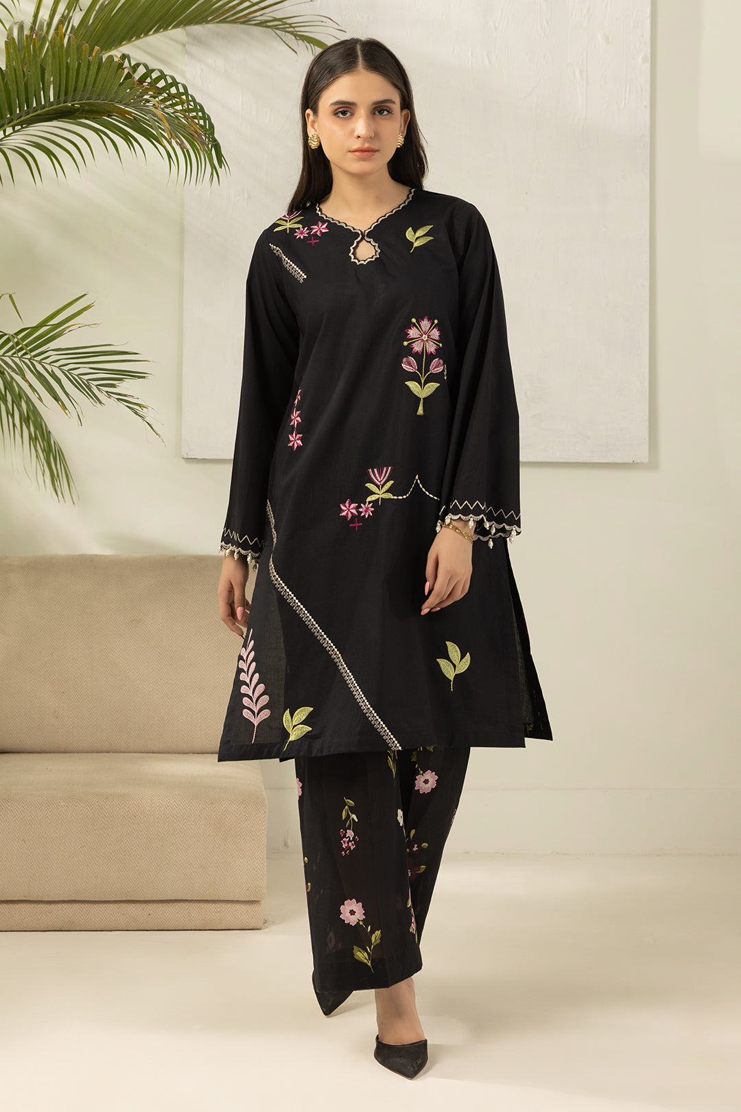 Embroidered Shirt Shalwar - 0469