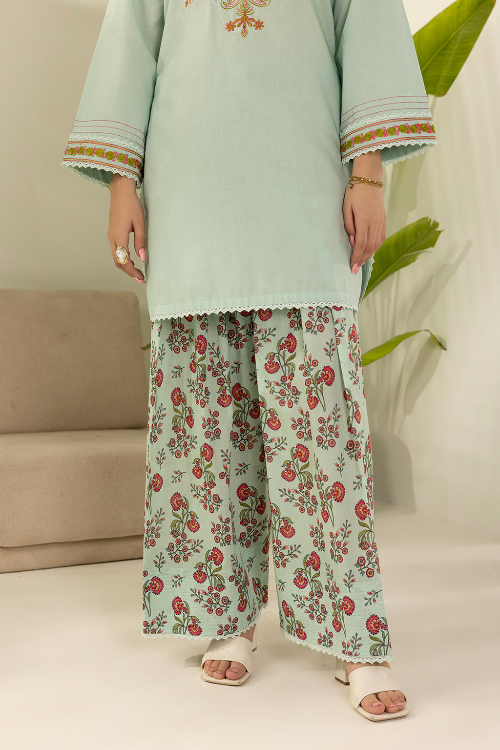 Embroidered Shirt Shalwar - 0471