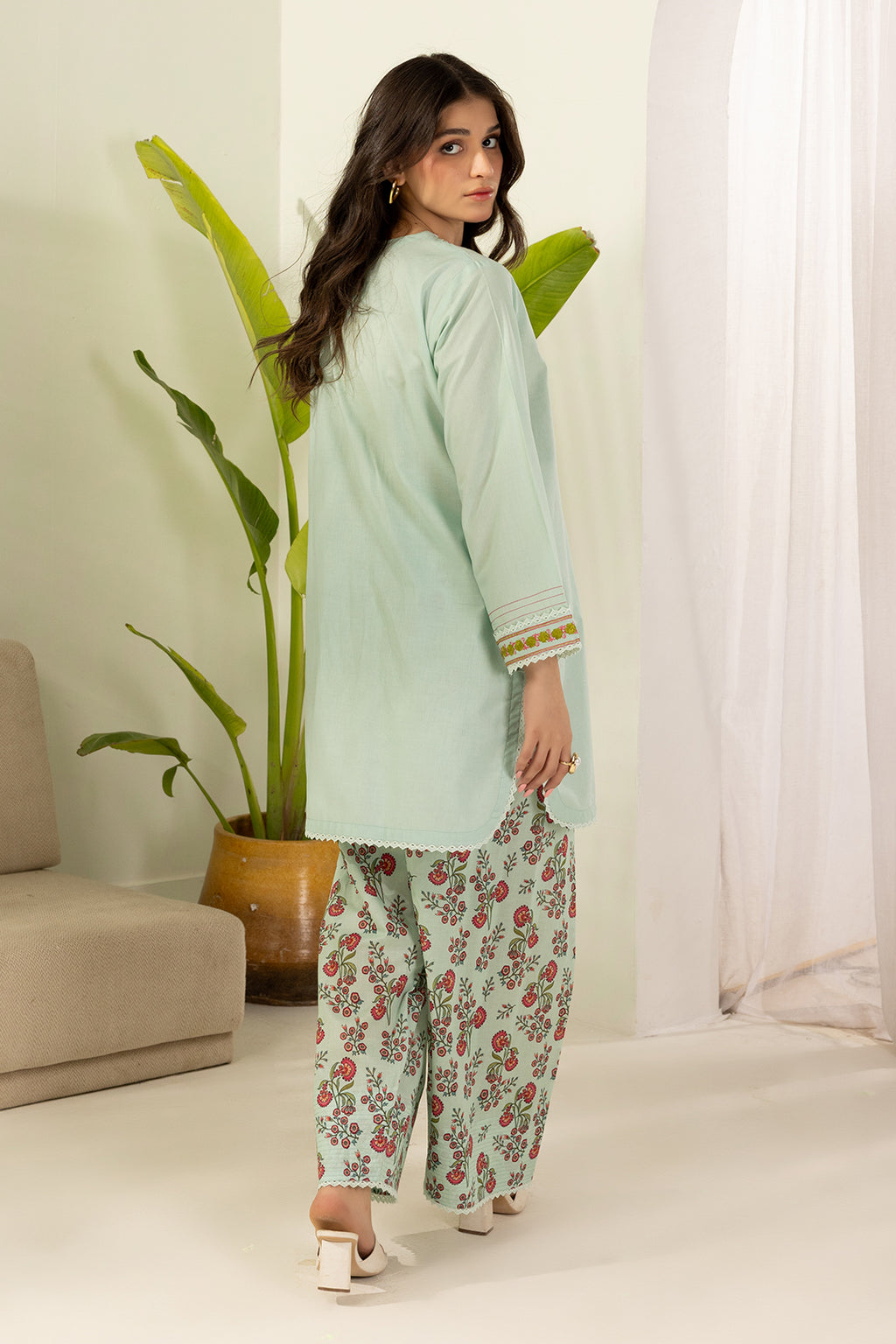 Embroidered Shirt Shalwar - 0471