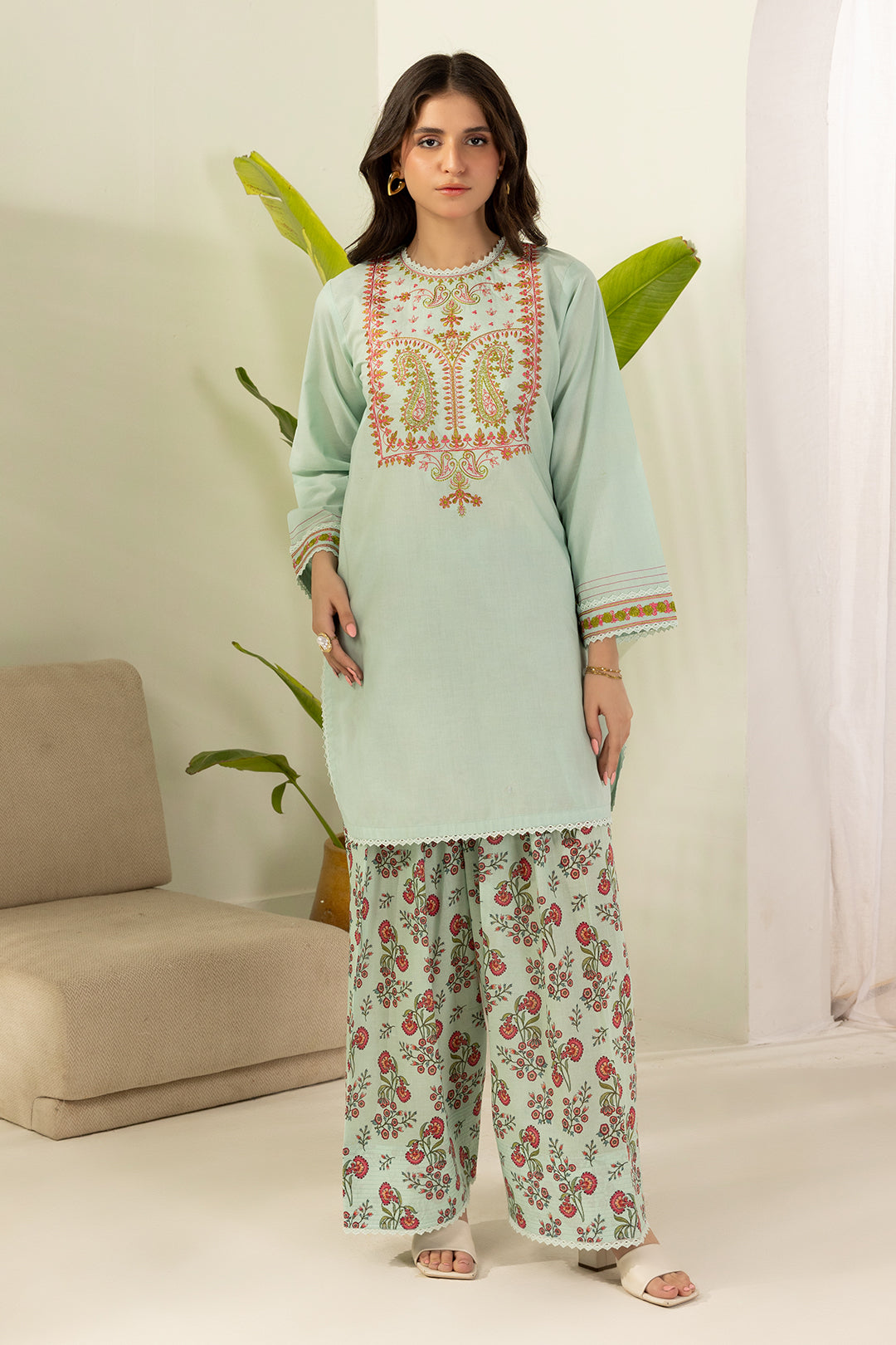Embroidered Shirt Shalwar - 0471
