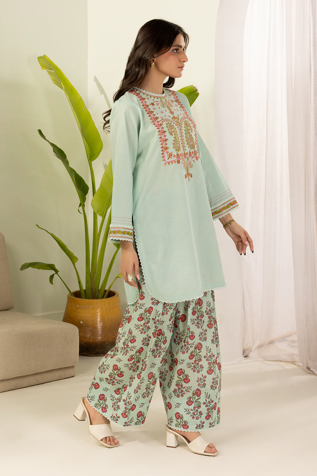 Embroidered Shirt Shalwar - 0471
