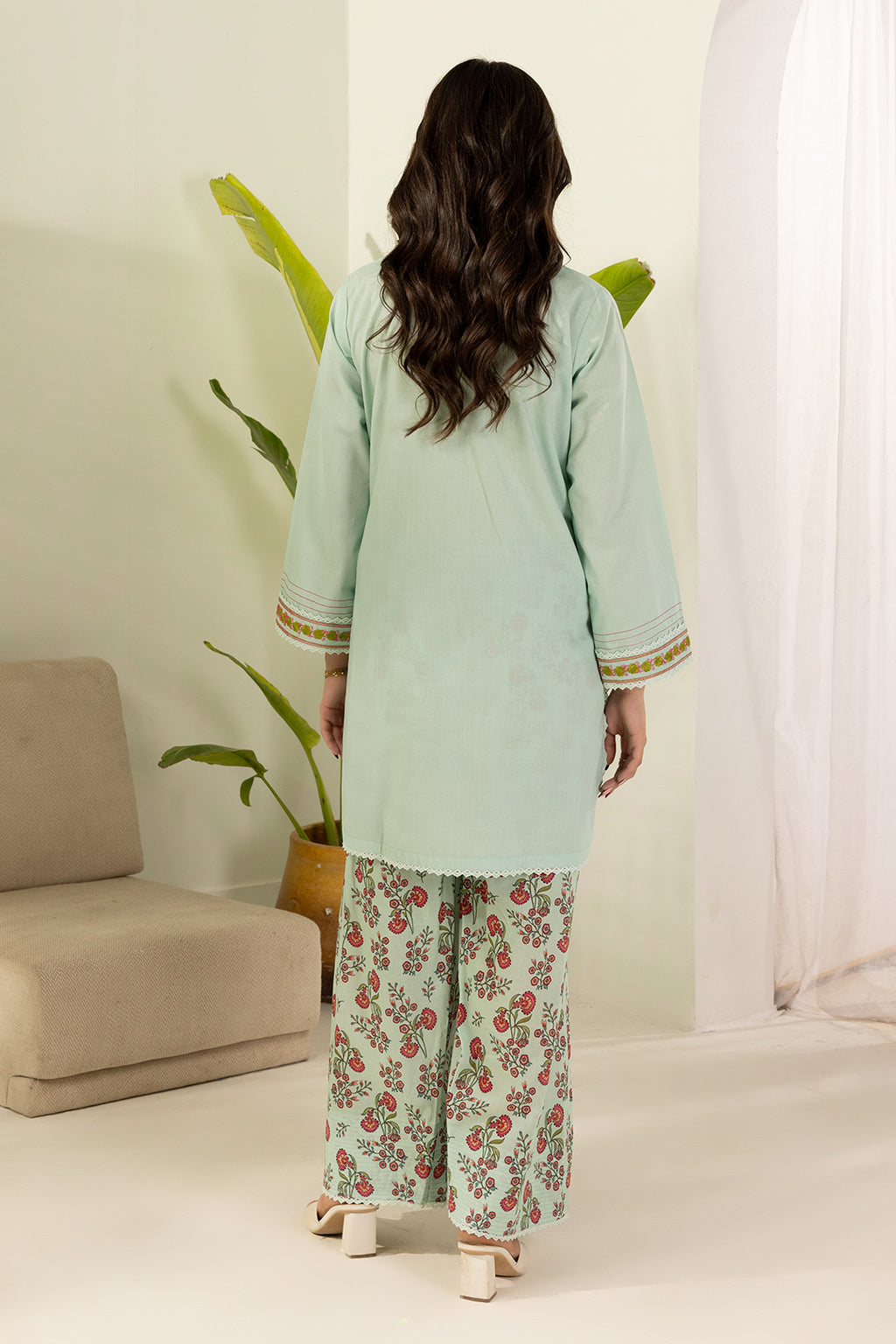 Embroidered Shirt Shalwar - 0471