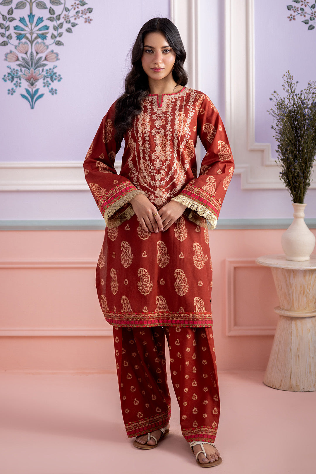 Embroidered Shirt Shalwar - 0529