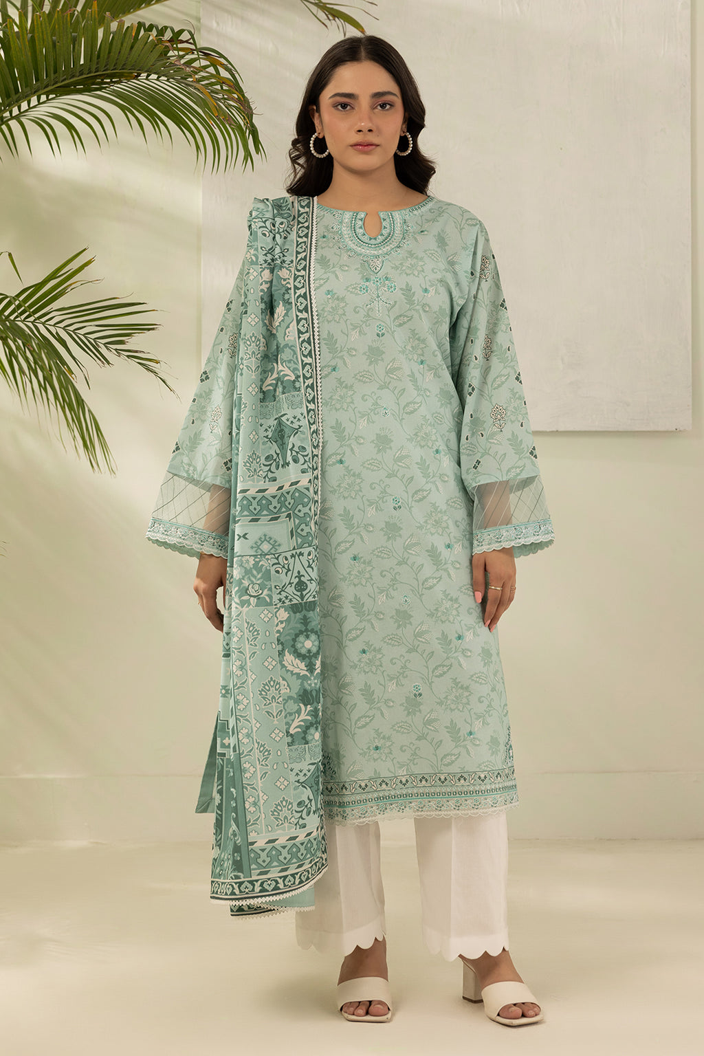 Embroidered Shirt Dupatta - 0530