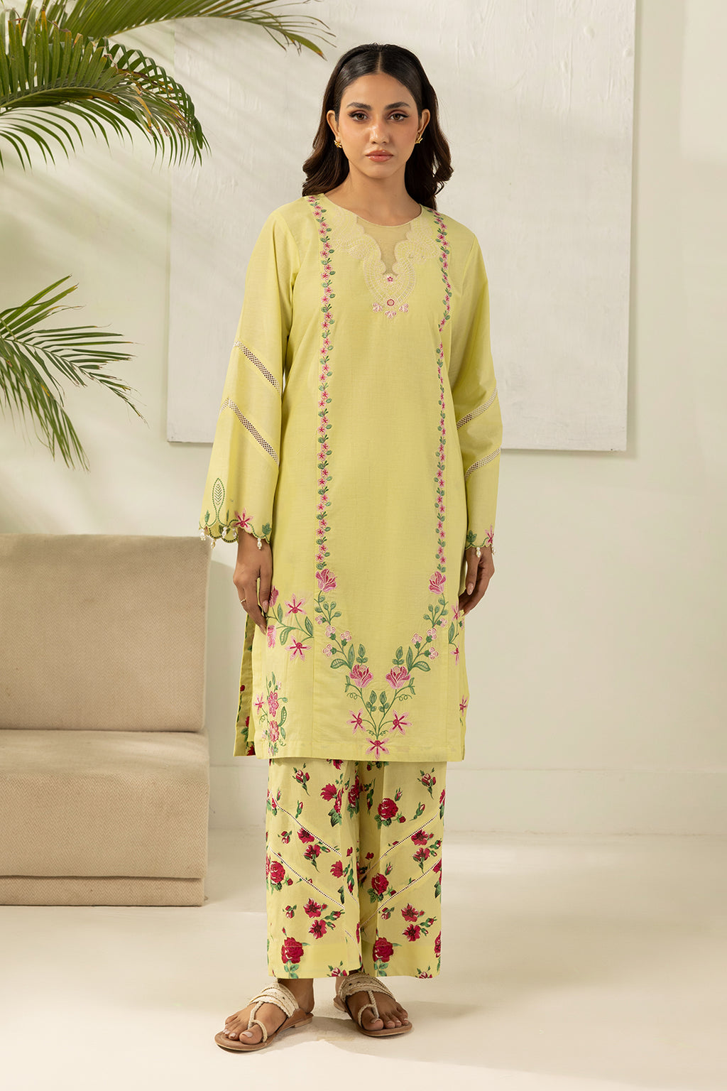 Embroidered Shirt Shalwar - 0532