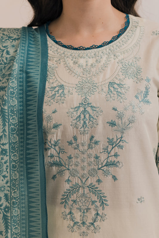 Embroidered Shirt Dupatta - 0534