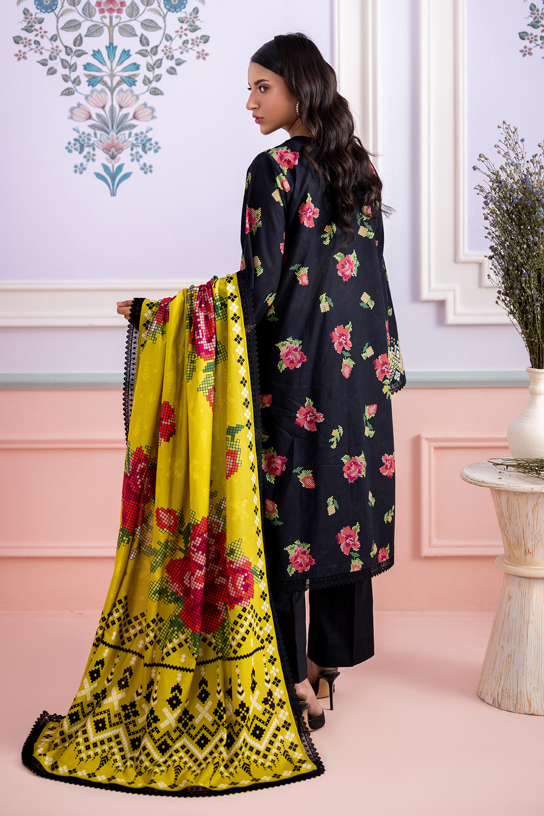 Embroidered Shirt Dupatta - 0599