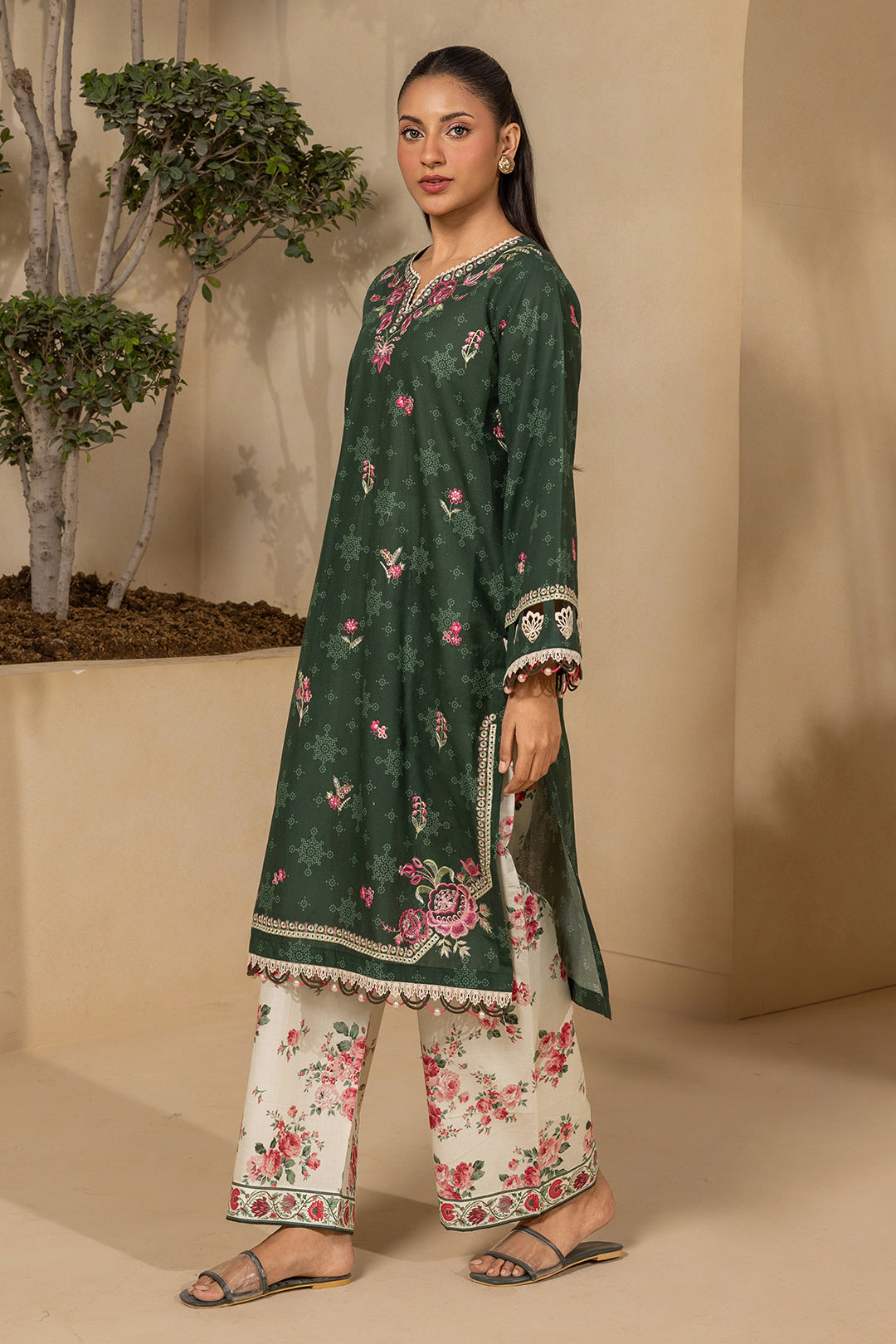 Embroidered Shirt Shalwar - 0604