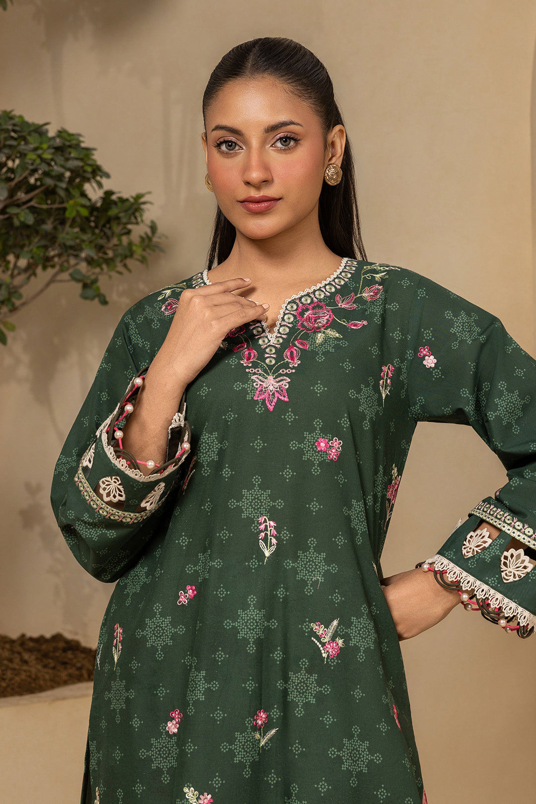 Embroidered Shirt Shalwar - 0604