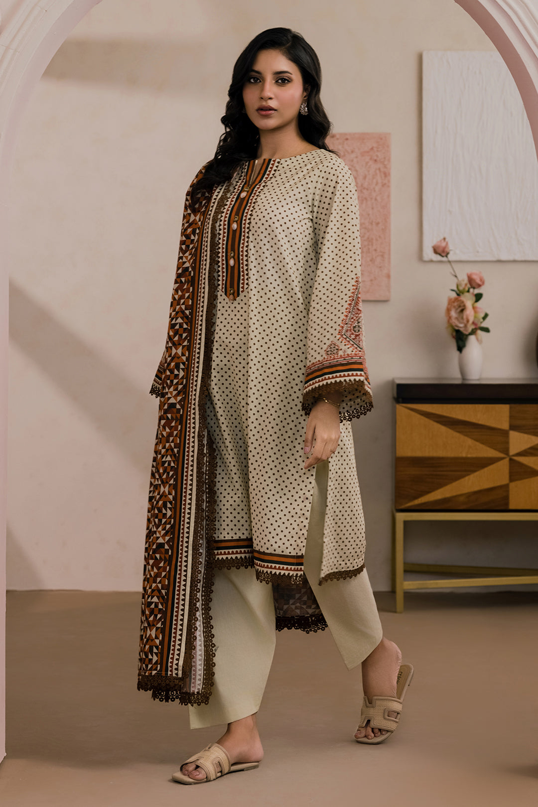 Embroidered Shirt Dupatta - 0669