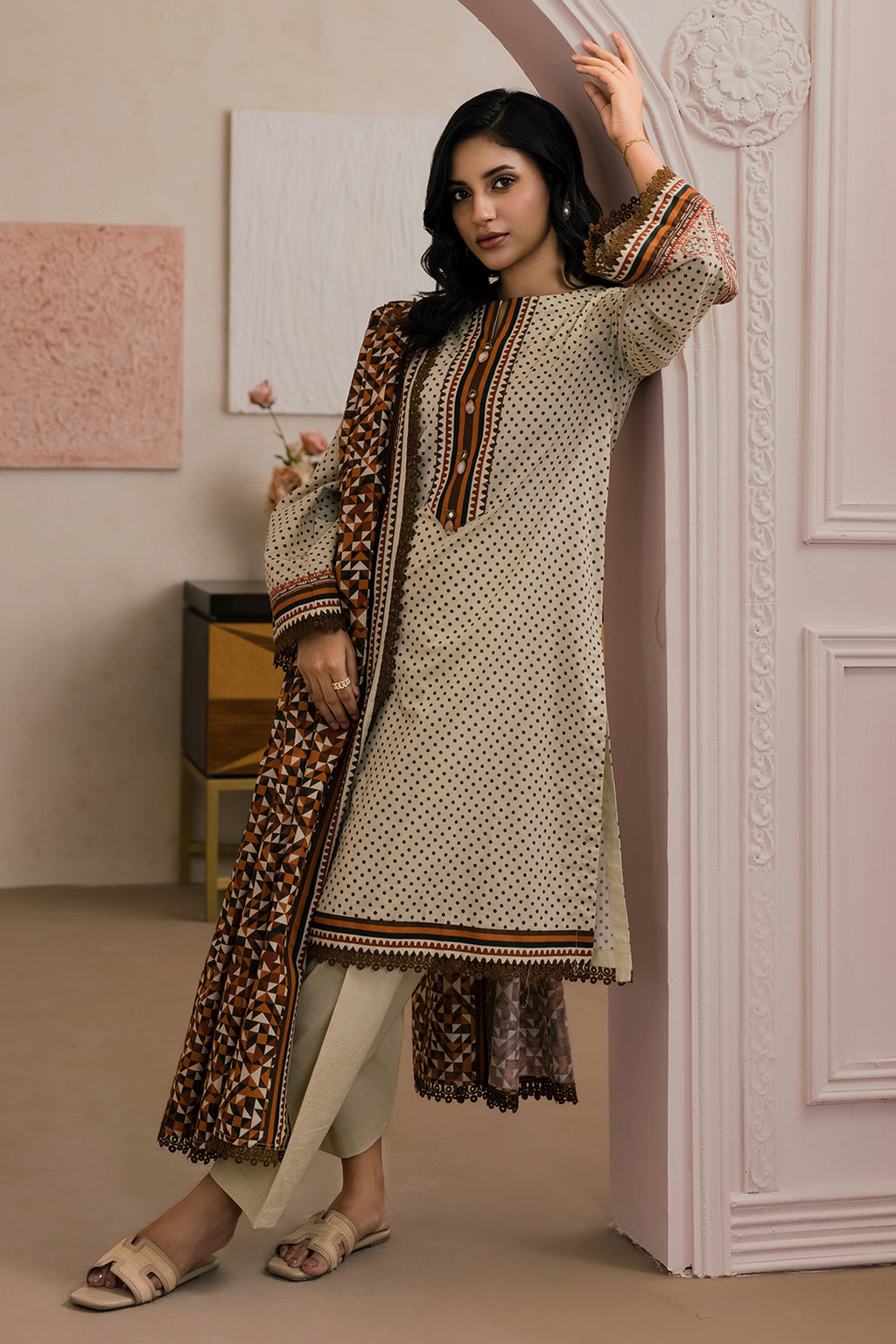 Embroidered Shirt Dupatta - 0669