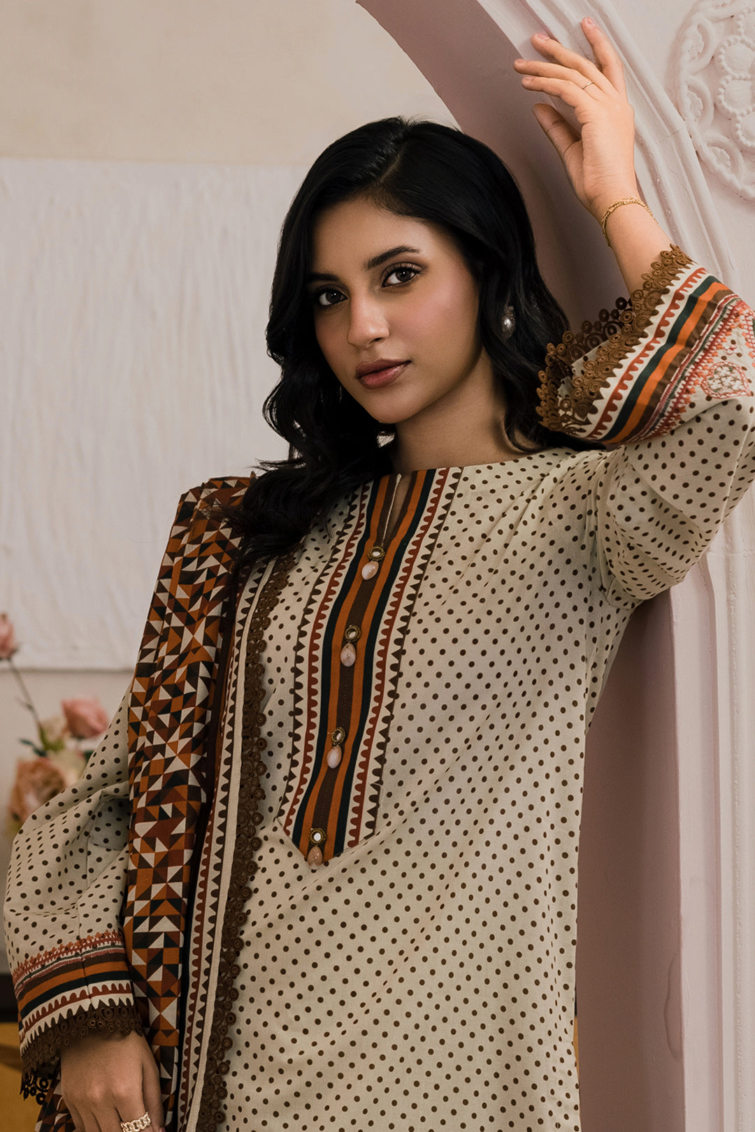 Embroidered Shirt Dupatta - 0669