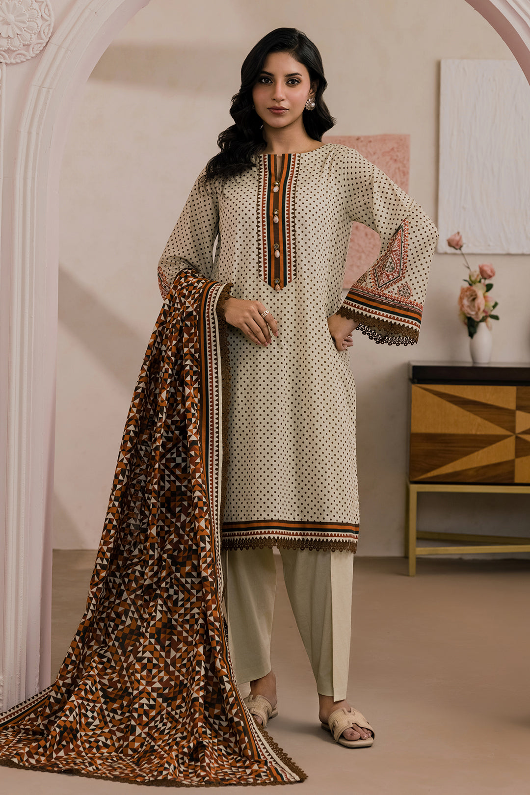 Embroidered Shirt Dupatta - 0669
